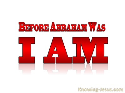 John 8:58 Before Abraham Was I Am (white)